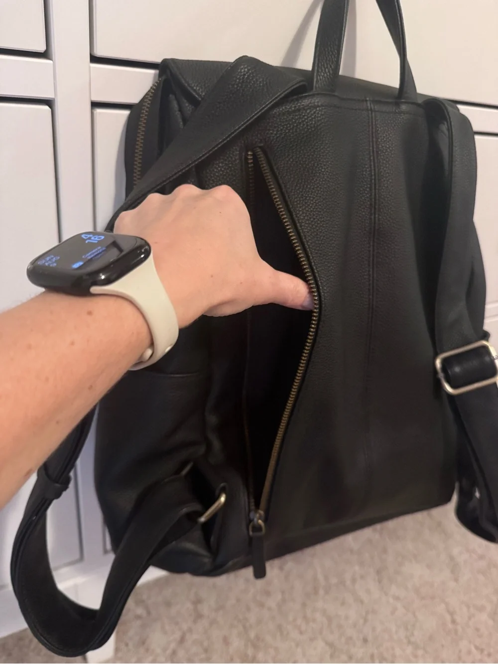 ANDAR The Sydney Leather Backpack - Black